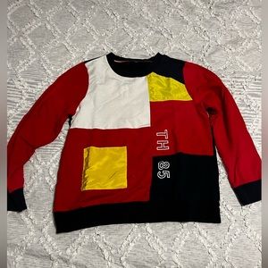 color blocked tommy sweatshirt